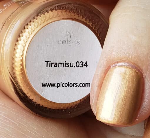 Tiramisu.034 Apricot Gold Nail Polish by PI Colors