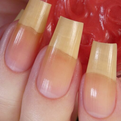 Strawberry Cuticle Butter by PI Colors After Use