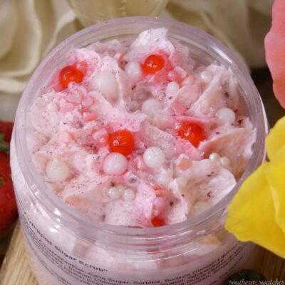 Strawberry Whipped Soap Sugar Scrub by PI Colors
