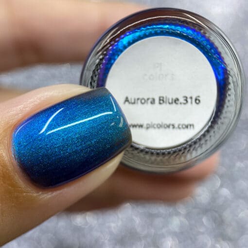Aurora Blue.316 Electric Blue Nail Polish by PI Colors