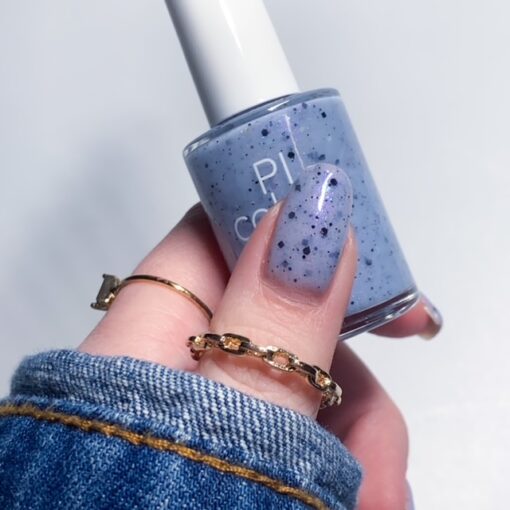 Blue Ash.325 Blue Nail Polish with Glitter by PI Colors