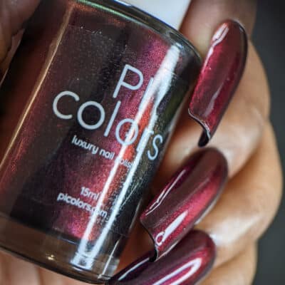Red Glow.295 Red Nail Polish Miultichrome by PI Colors